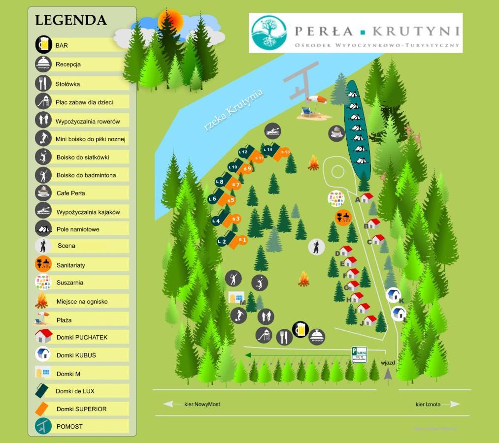 Osrodek Wypoczynkowo-Turystyczny Perla Krutyni Hotel Nowy Most Eksteriør billede